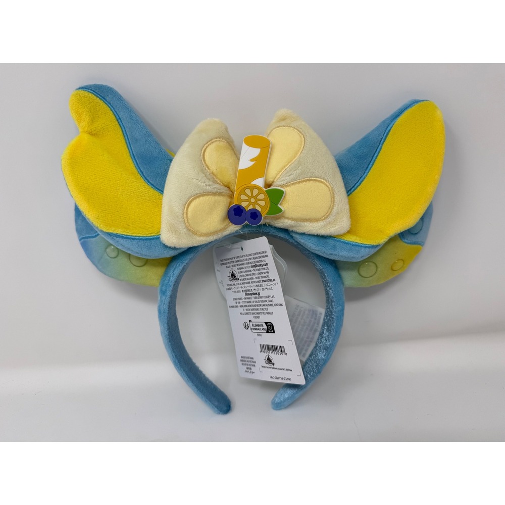 Disney Parks‎ Lemonade Blueberry Munchling Plush Ear Headband Blue Yellow NEW